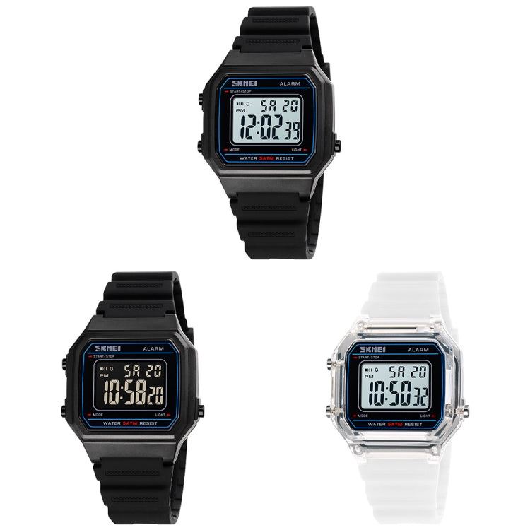 SKMEI 1698 50m Waterproof Multifunctional Sports Square Pin Buckle Luminous Digital Watch