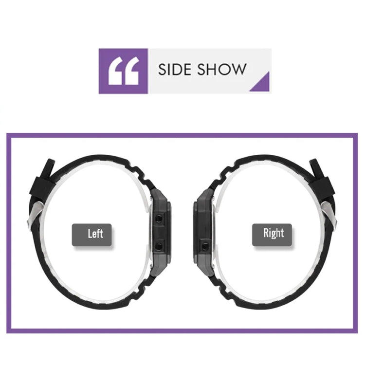 SKMEI 1698 50m Waterproof Multifunctional Sports Square Pin Buckle Luminous Digital Watch