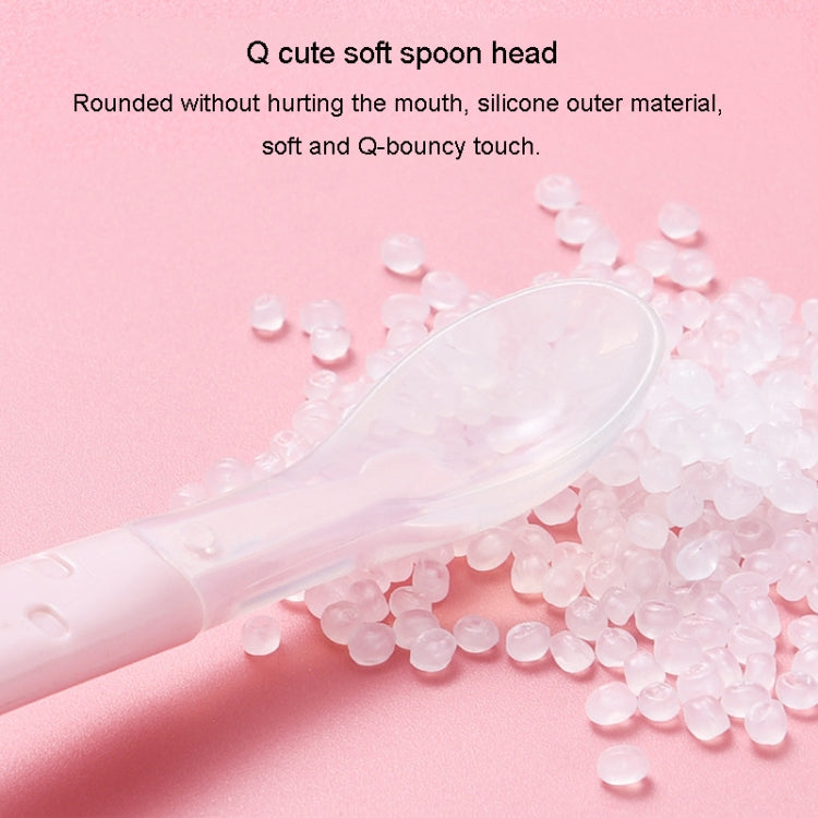 Baby Fruit Double-Ended Scraping Spoon 304 Stainless Steel Silicone Soft Spoon