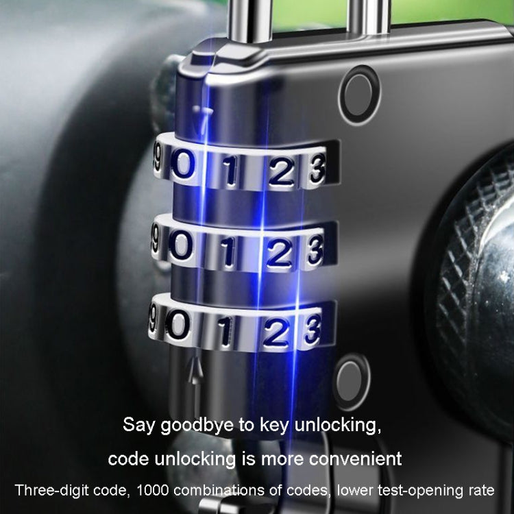 Motorcycle Helmet Anti-Theft Lock Fixed Helmet Combination Padlock