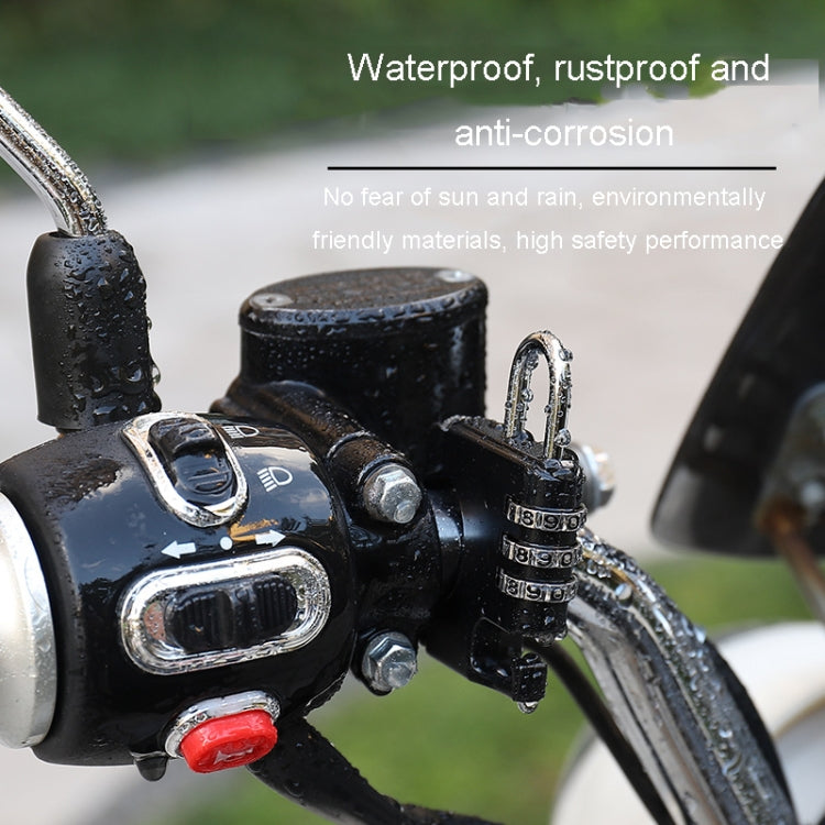 Motorcycle Helmet Anti-Theft Lock Fixed Helmet Combination Padlock