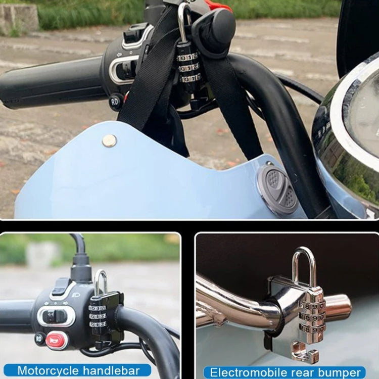 Motorcycle Helmet Anti-Theft Lock Fixed Helmet Combination Padlock