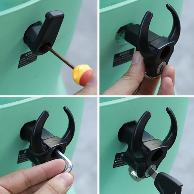 Bullhead Helmet Lock Hooks Front Universal No-Punch Motorcycle Bike Storage Hook