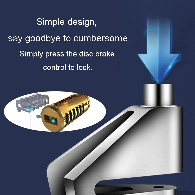 Electrical Vehicle Triangle Disc Brake Lock Universal Alloy Steel Anti-Theft Lock Scooter Padlock