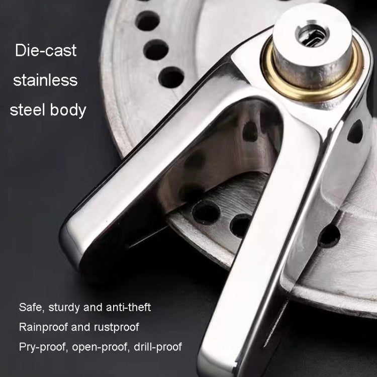 Electrical Vehicle Triangle Disc Brake Lock Universal Alloy Steel Anti-Theft Lock Scooter Padlock