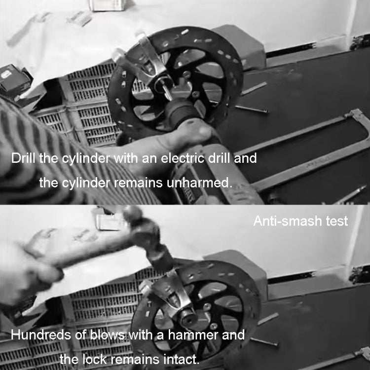 Electrical Vehicle Triangle Disc Brake Lock Universal Alloy Steel Anti-Theft Lock Scooter Padlock