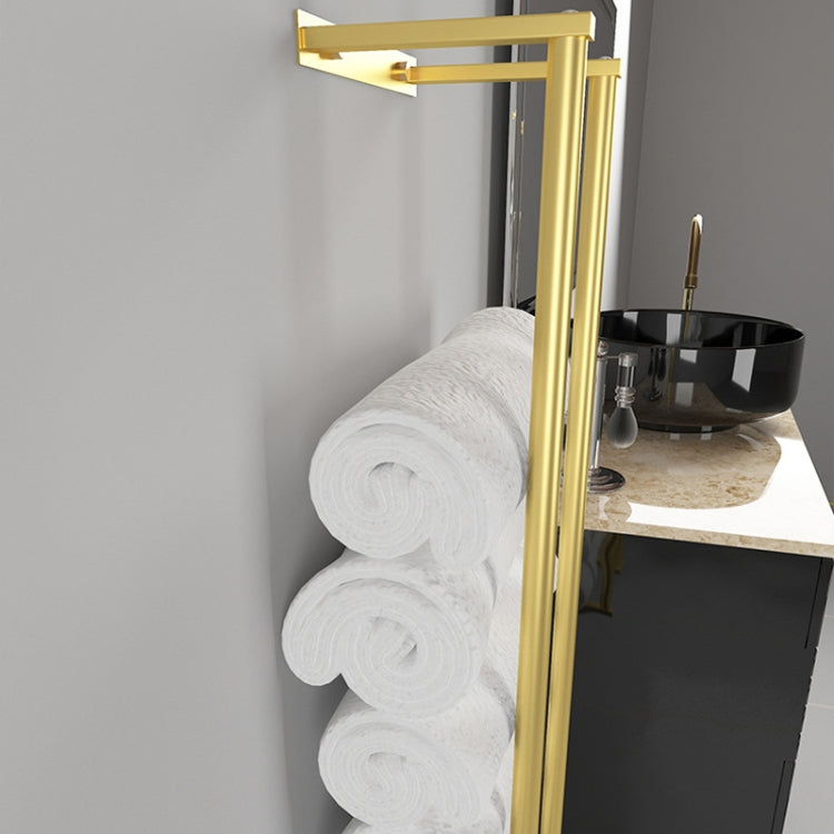 Stainless Steel Bathroom Wall Towel Bar Wall Mounted Towel Storage Rack
