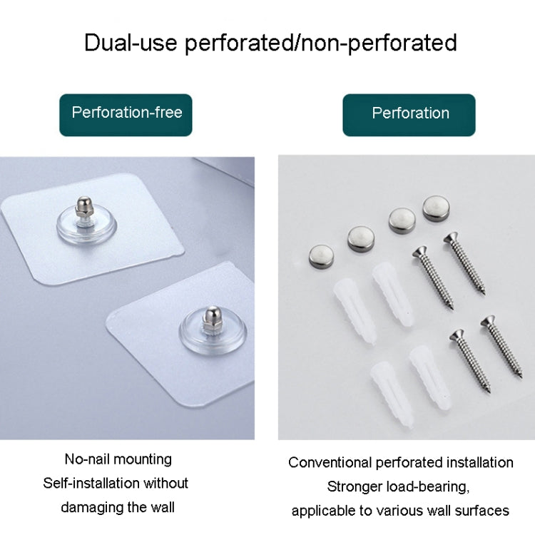 Stainless Steel Bathroom Wall Towel Bar Wall Mounted Towel Storage Rack