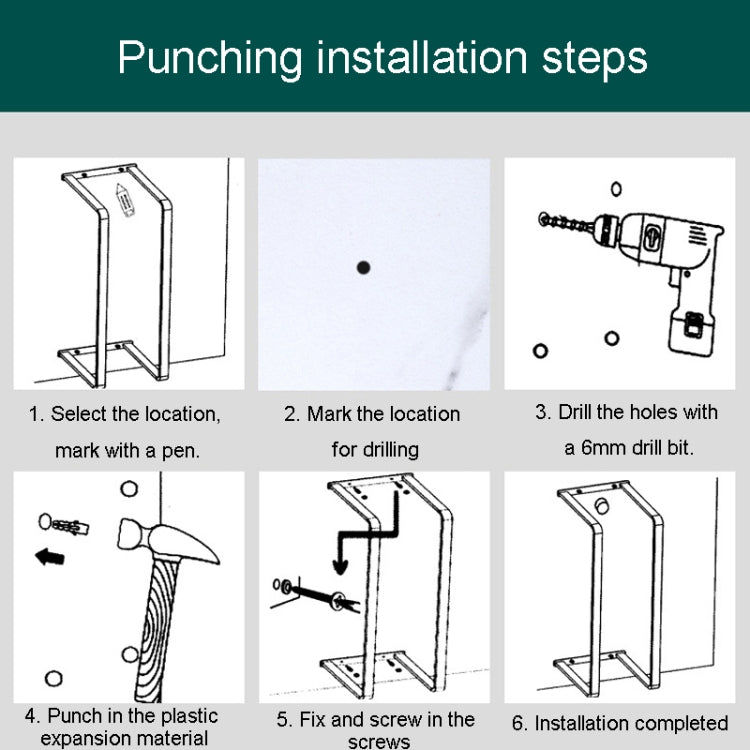 Stainless Steel Bathroom Wall Towel Bar Wall Mounted Towel Storage Rack