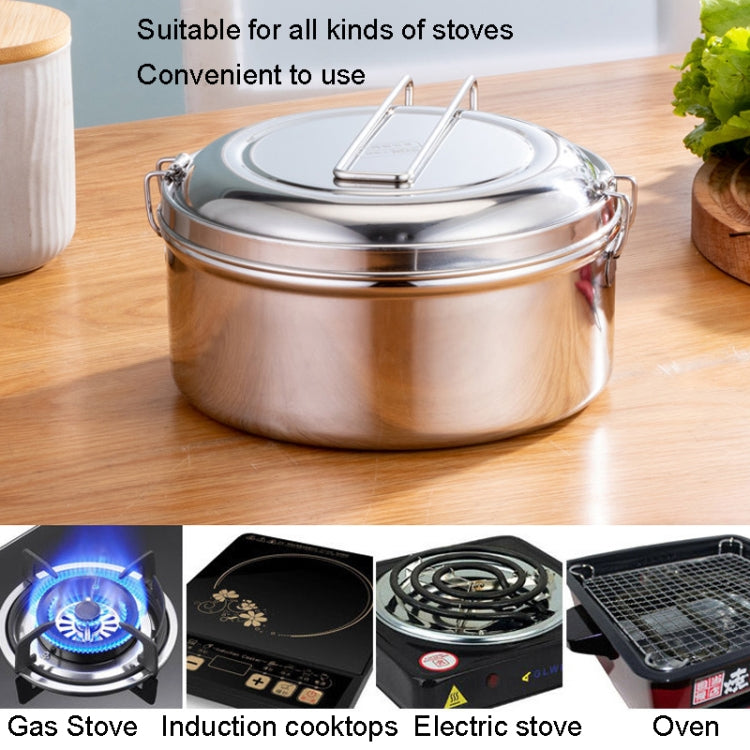 304 Stainless Steel Round Lunch Box