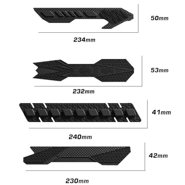 ENLEE E-654 Bicycle Silicone Chainstay Protector Mountain Road Bike Downtube Cover Stickers