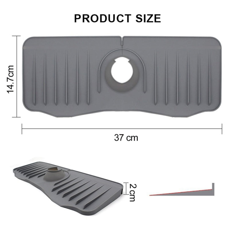 Bathroom Kitchen Silicone Faucet Anti-Splash Drain Mat