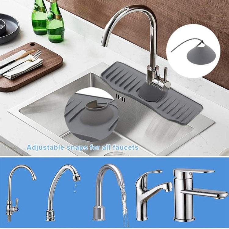 Bathroom Kitchen Silicone Faucet Anti-Splash Drain Mat