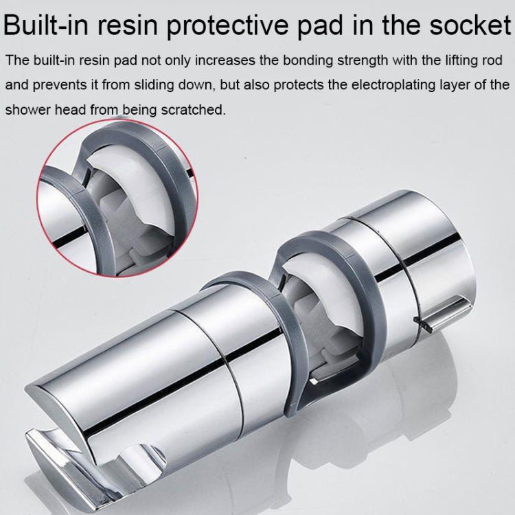 Straight-buckle Adjustable Shower Bracket Shower Rod Lift Base Shower Head Rack