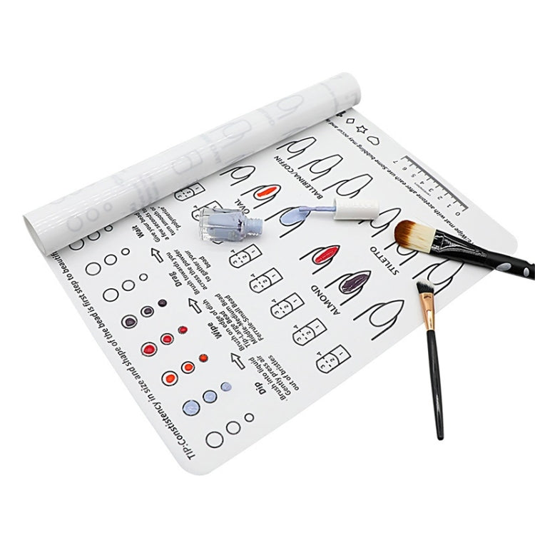 Silicone Manicure Pads Palette Practice Table Mats