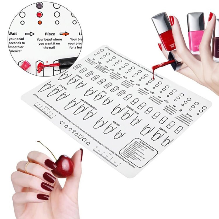 Silicone Manicure Pads Palette Practice Table Mats
