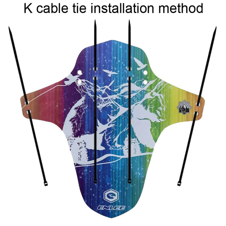 ENLEE E19001 Bicycle Front And Rear Universal Fenders Mountain Bike Mini Shield