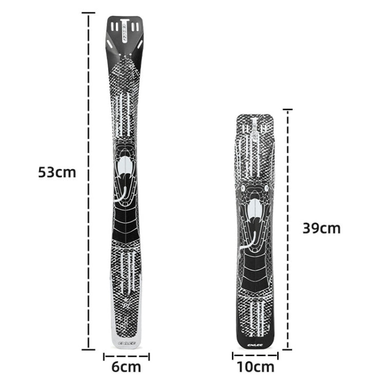 ENLEE E-641316 6pcs /Set Bicycle Extended Front And Rear Mudguards Road Bike Quick Detachable Fenders