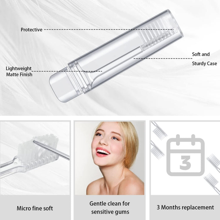Foldable Toothbrush Set For Traveling Business Portable Hotel Transparent Storage Toothbrush
