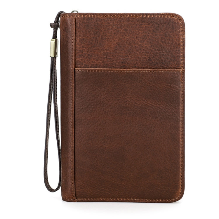 CONTACTS FAMILY CF5009 Genuine Leather Multifunctional Travel Convenient Cigar Box with Wrist Strap