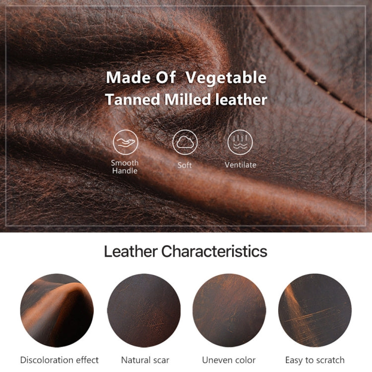 CONTACTS FAMILY CF5009 Genuine Leather Multifunctional Travel Convenient Cigar Box with Wrist Strap