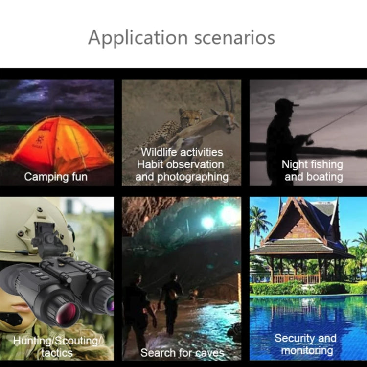 Adjustable Pupil Distance Headset Night Vision Device 3D HD Digital Binoculars Outdoor Infrared Night Vision Telescope