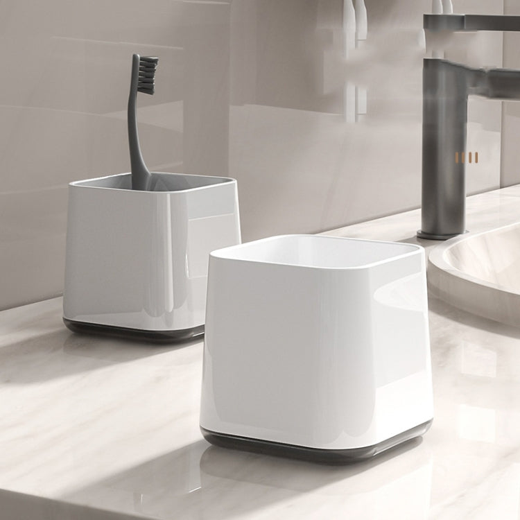 Hotel Toothbrush Rack With Double Cup Desktop Wall Mounted Toothpaste Holder