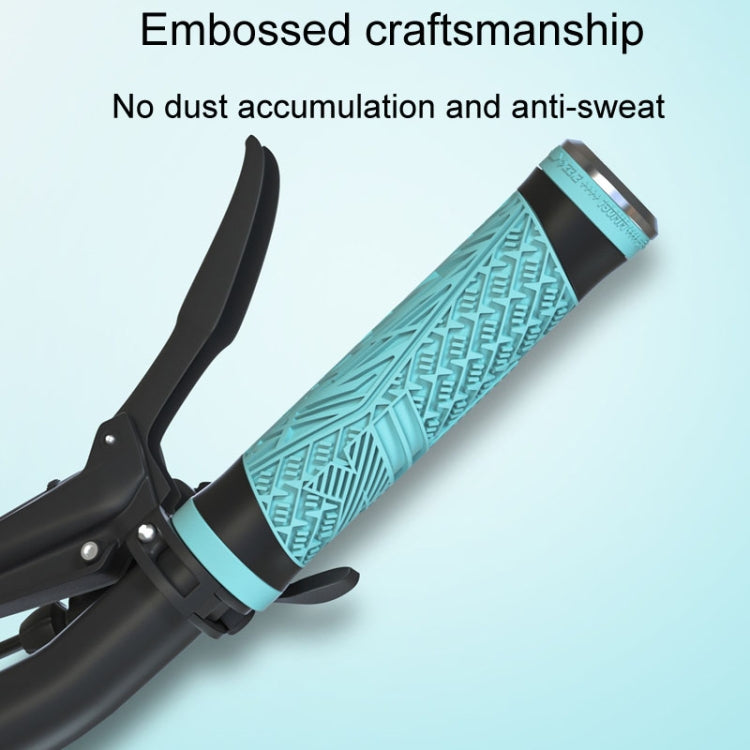 ENLEE E-235151 1pair Silicone Bicycle Covers Mountain Bike Cycling Grips With Handlebar Blocking