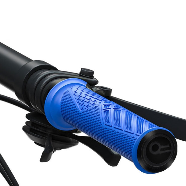 ENLEE 1pair Silicone Bicycle Covers Lockable Cycling Grips With Handlebar Blocking