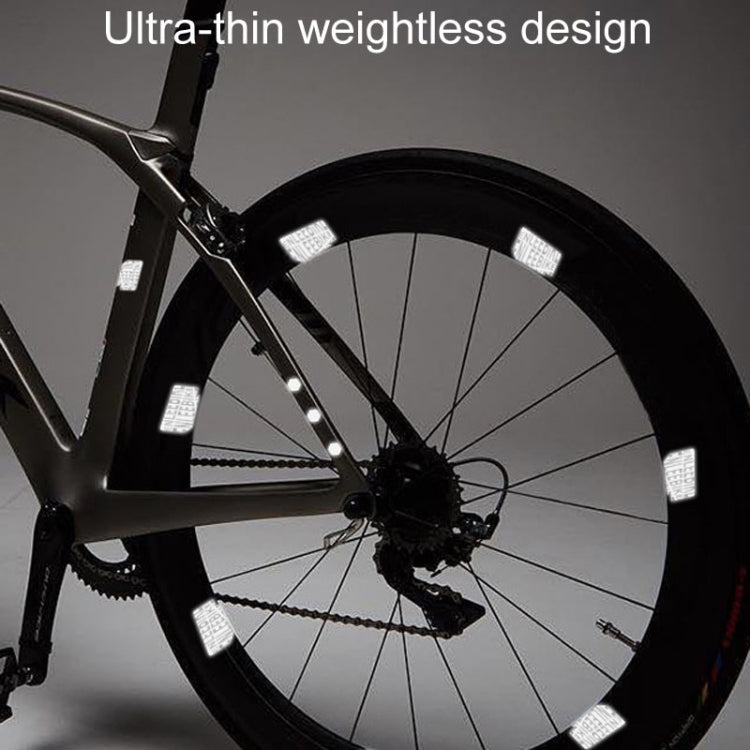 ENLEE E-RS2302 72pcs /Set Multi-Functional Reflective Strip Stickers Bicycle Body Warning Decal