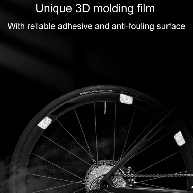 ENLEE E-RS2302 72pcs /Set Multi-Functional Reflective Strip Stickers Bicycle Body Warning Decal