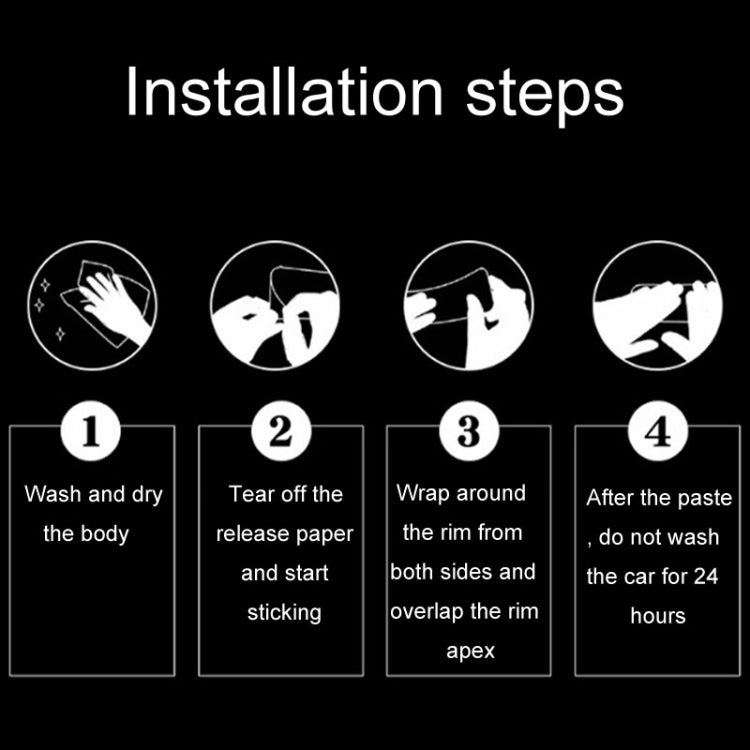 ENLEE E-RS2302 72pcs /Set Multi-Functional Reflective Strip Stickers Bicycle Body Warning Decal