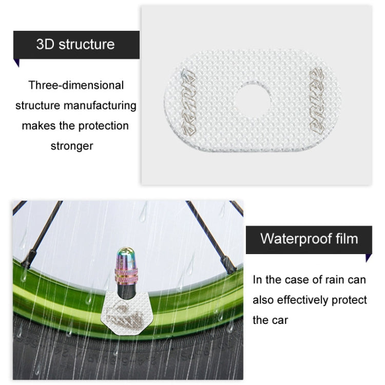 ENLEE E-Q234 1pair Bicycle Universal Valve Stickers Bike Touring Wheel Decorative Stripes