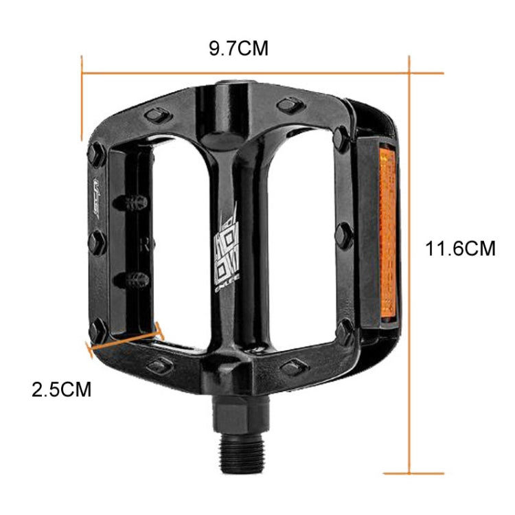 ENLEE M504 1pair Bicycle Aluminum Ball Pedals Recreational Pedals With Reflectors
