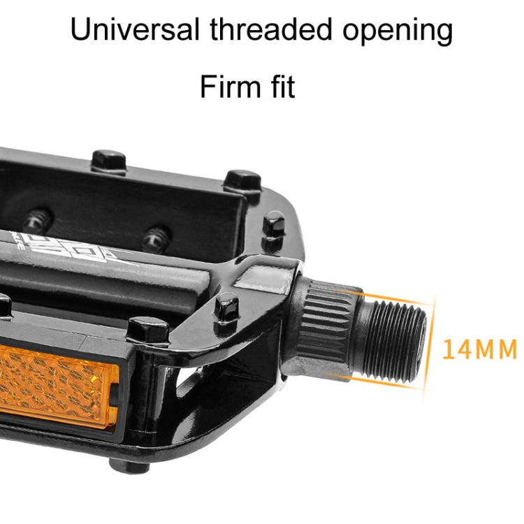 ENLEE M504 1pair Bicycle Aluminum Ball Pedals Recreational Pedals With Reflectors