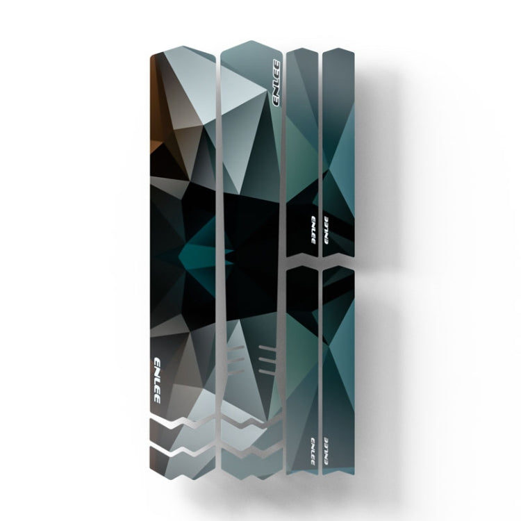 ENLEE E-2210 10pcs /Set Bicycle Jersey Stickers Mountain Bike Frame Protection Adhesive Tape