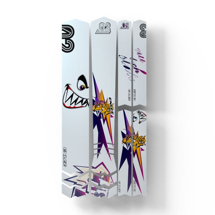 ENLEE E-2210 10pcs /Set Bicycle Jersey Stickers Mountain Bike Frame Protection Adhesive Tape