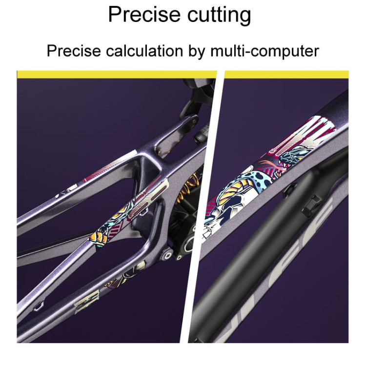 ENLEE E-2210 10pcs /Set Bicycle Jersey Stickers Mountain Bike Frame Protection Adhesive Tape