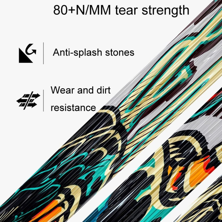 ENLEE E-2210 10pcs /Set Bicycle Jersey Stickers Mountain Bike Frame Protection Adhesive Tape