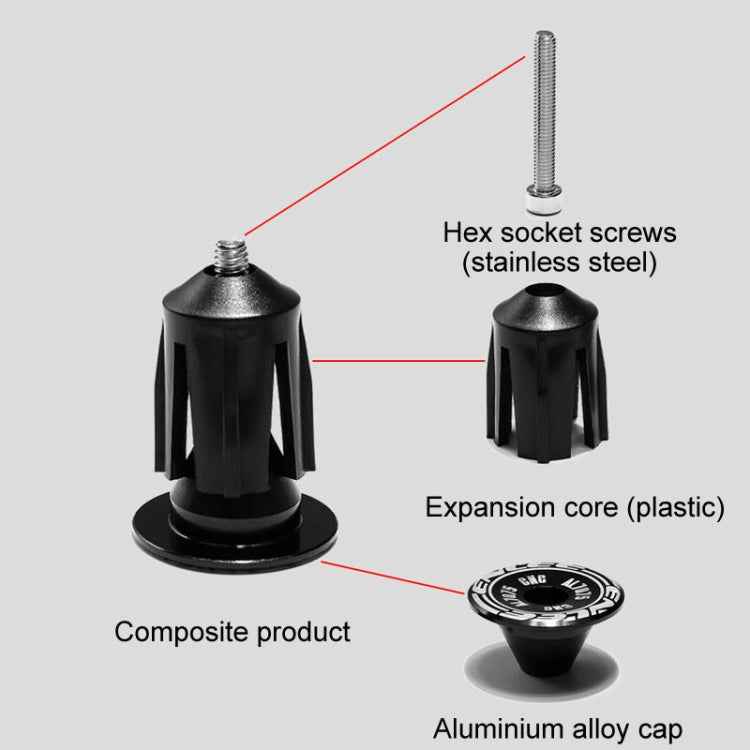 ENLEE BD40 1pair Mountain Bike Aluminum Expandable Handlebar Plugs Bicycle Grip Blocker Accessories