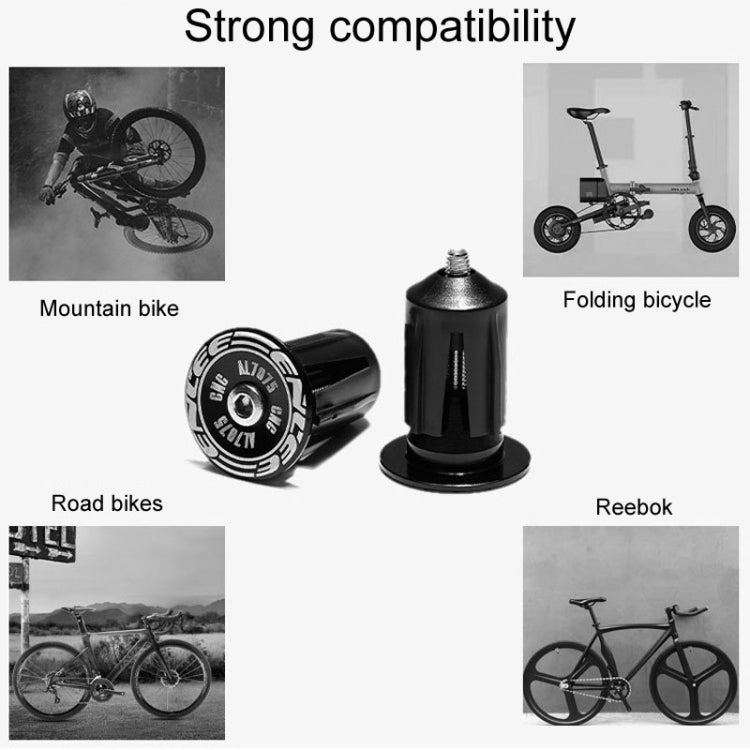 ENLEE BD40 1pair Mountain Bike Aluminum Expandable Handlebar Plugs Bicycle Grip Blocker Accessories