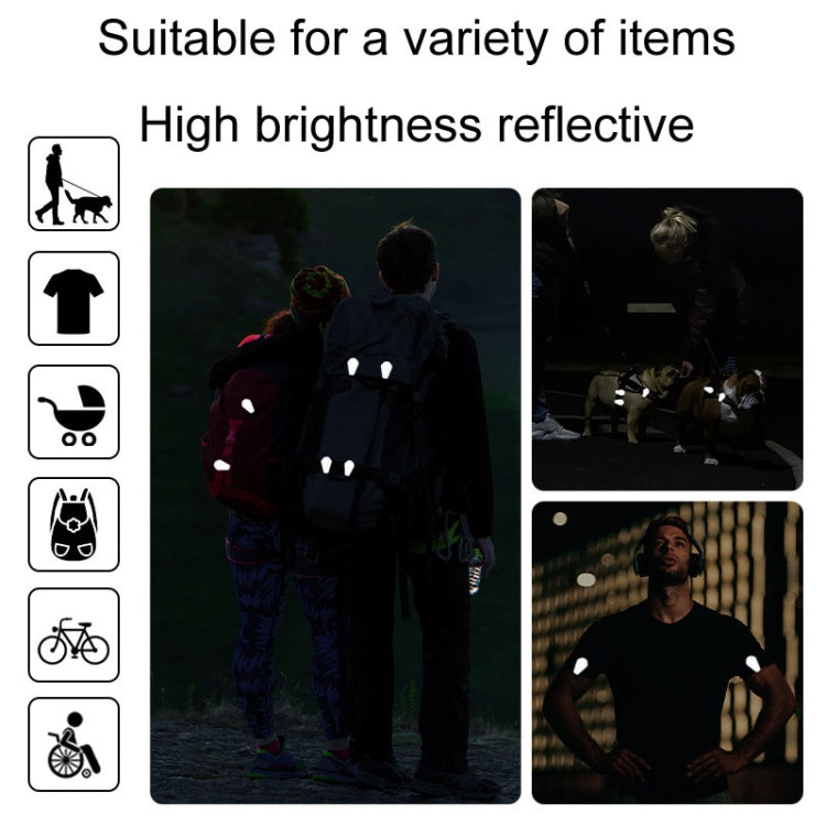 ENLEE EN-7855 Multifunctional Reflective Magnet Clip Outdoor Sports Night Running Safety Warning Stickers