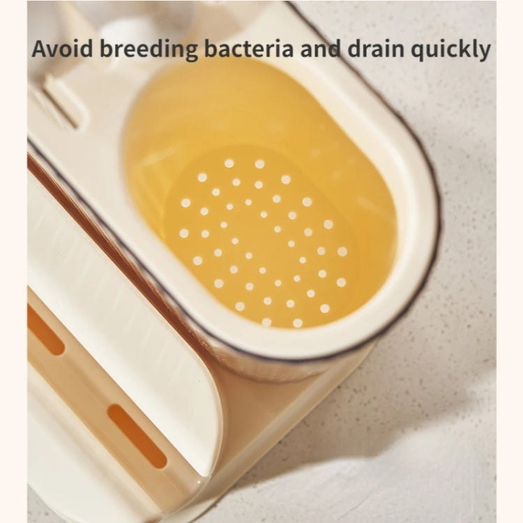 Cream Style Kitchen Storage Rack Knife Holder Chopping Board