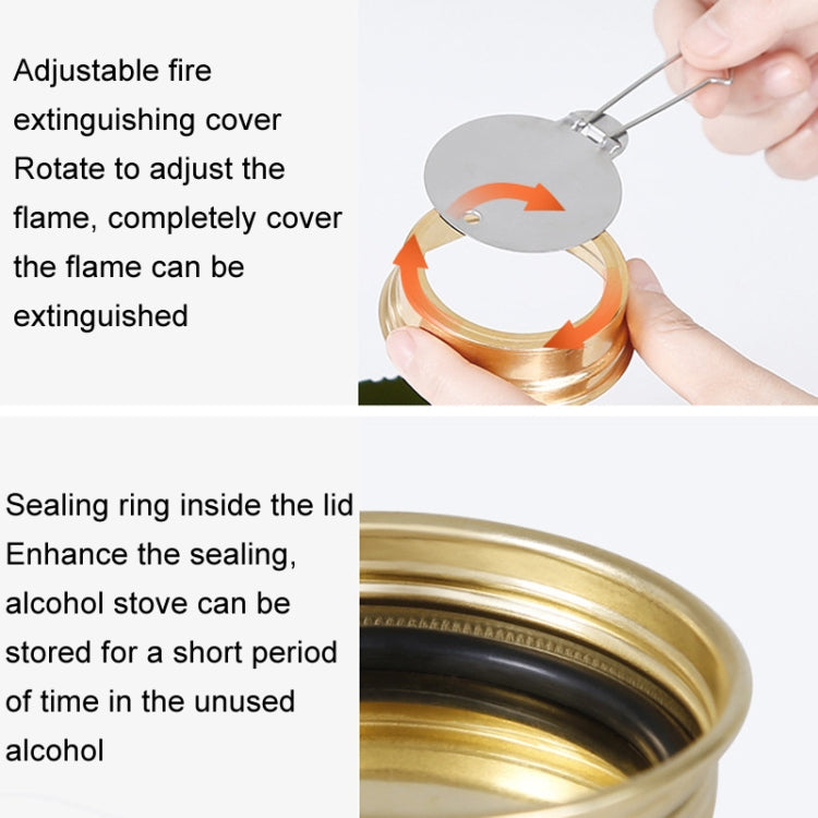 CSTUR Y2218 Outdoor Ultralight Aluminum Stove Camping Fishing Portable Liquid Alcohol Stoves