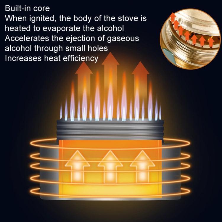 CSTUR Y2218 Outdoor Ultralight Aluminum Stove Camping Fishing Portable Liquid Alcohol Stoves