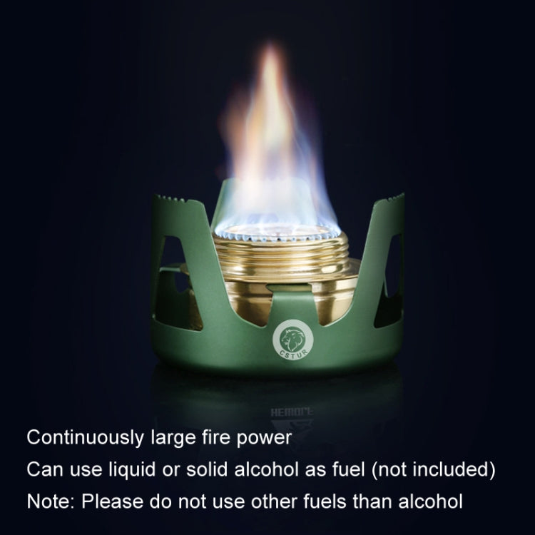 CSTUR Y2218 Outdoor Ultralight Aluminum Stove Camping Fishing Portable Liquid Alcohol Stoves