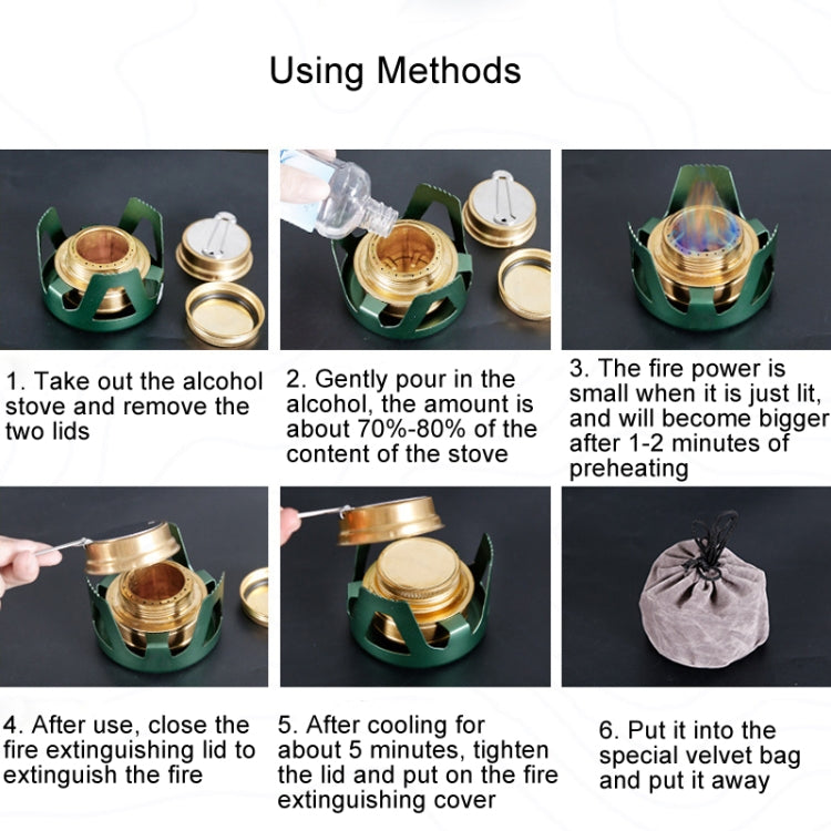 CSTUR Y2218 Outdoor Ultralight Aluminum Stove Camping Fishing Portable Liquid Alcohol Stoves