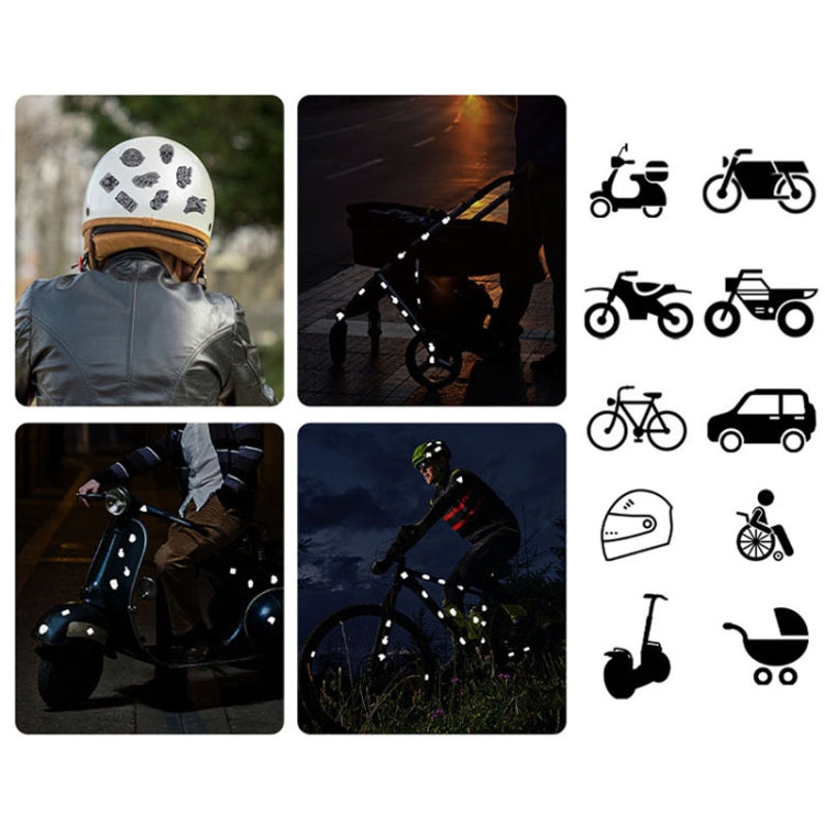 Electrical Motorcycle Graffiti Reflective Stickers Bicycle Decorative Warning Strips