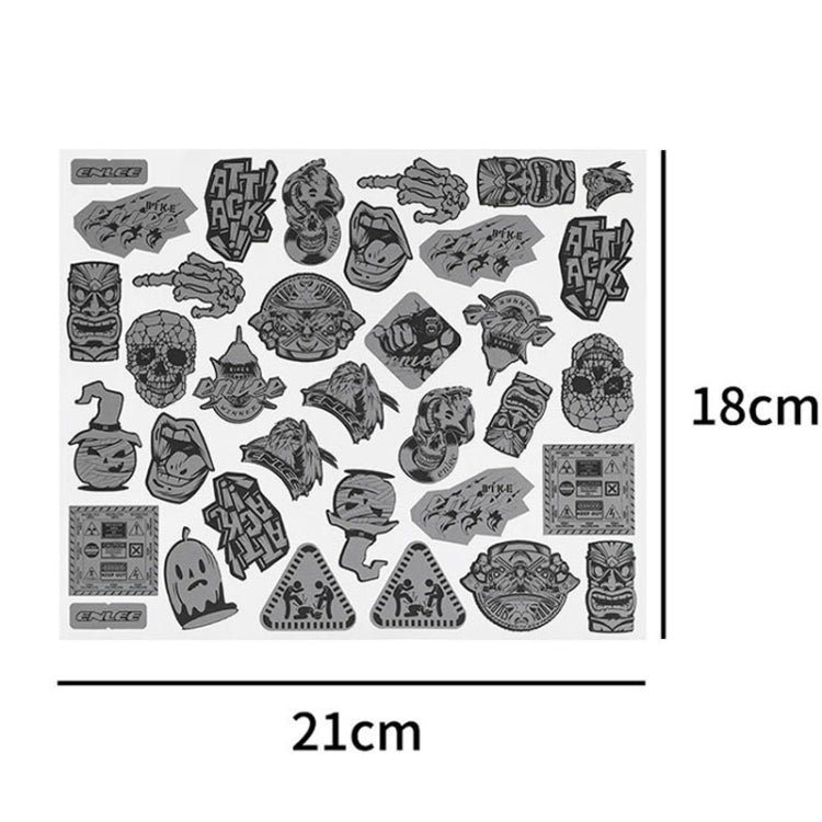 Electrical Motorcycle Graffiti Reflective Stickers Bicycle Decorative Warning Strips