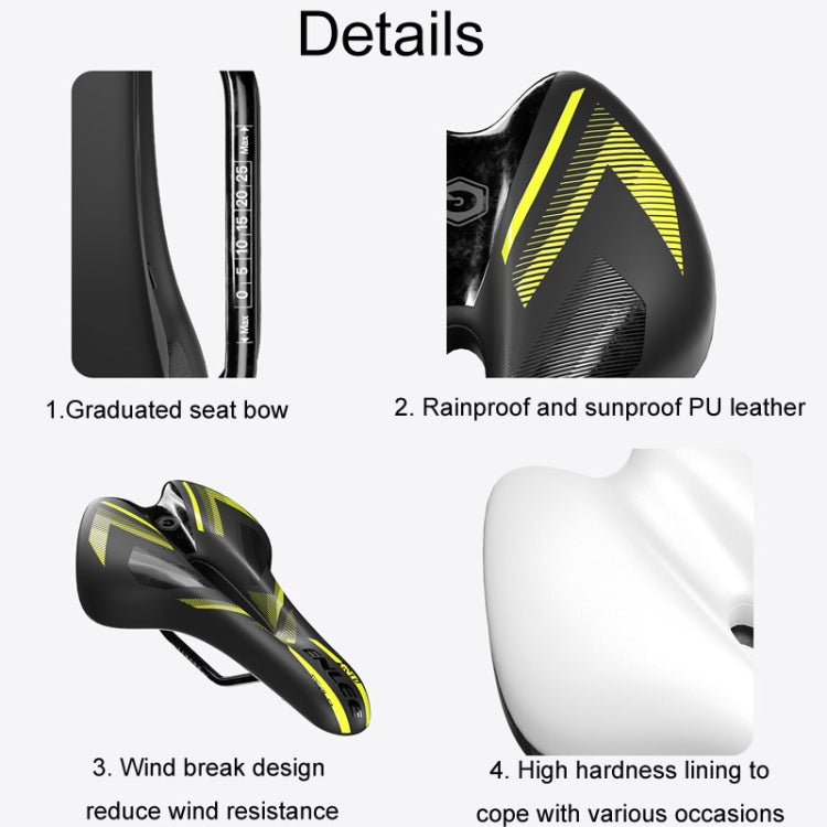 ENLEE E-ZD310 Bicycle Shockproof Cushion Outdoor Cycling Mountain Bike Saddle